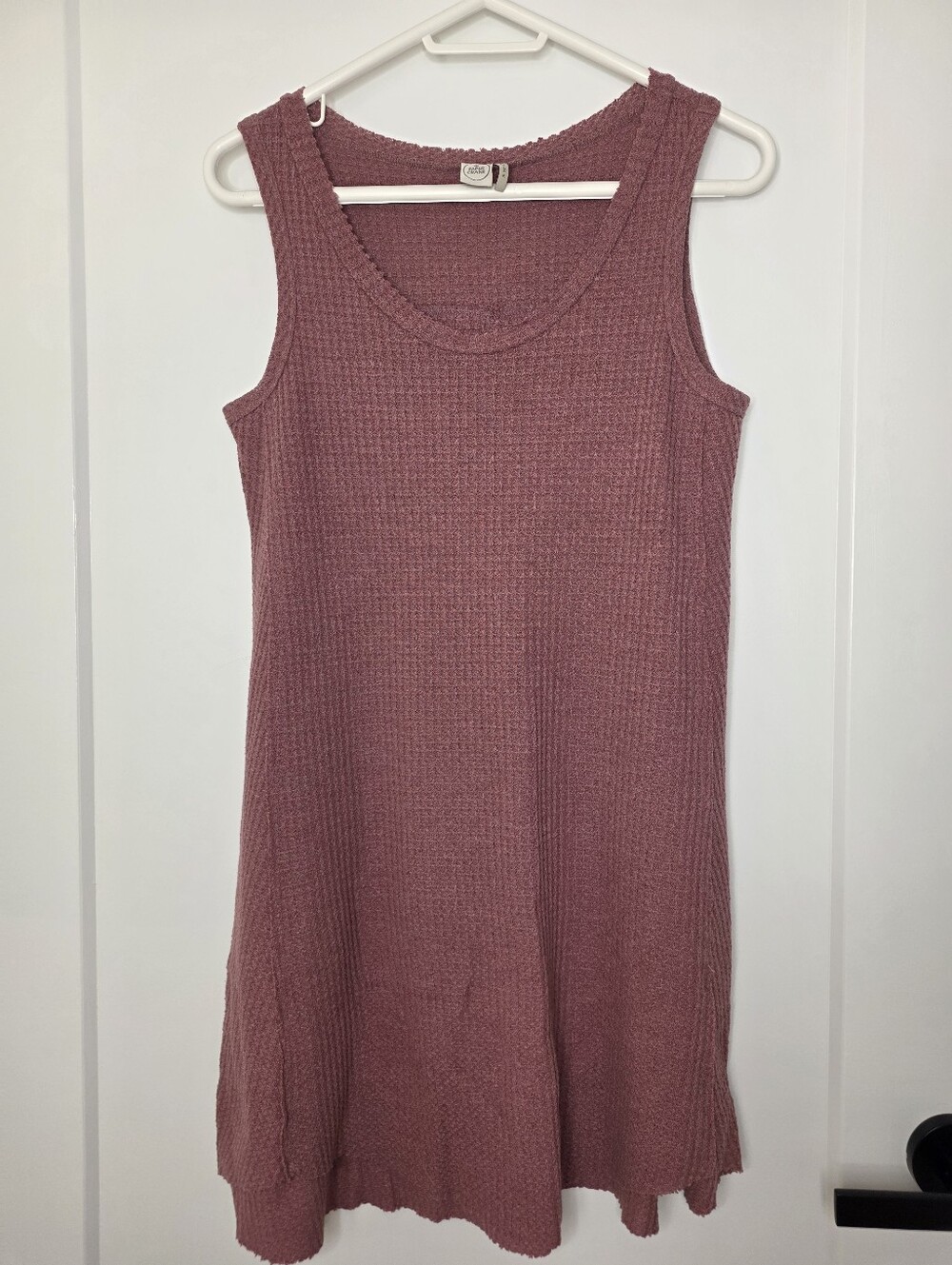 Waffle Knit Sleeveless Dress/ Swim Cover-up SZ M